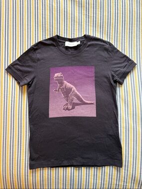 Coach✖️SJG Dark Purple Tee with Signature Dinosaur Graphic, 100% cotton